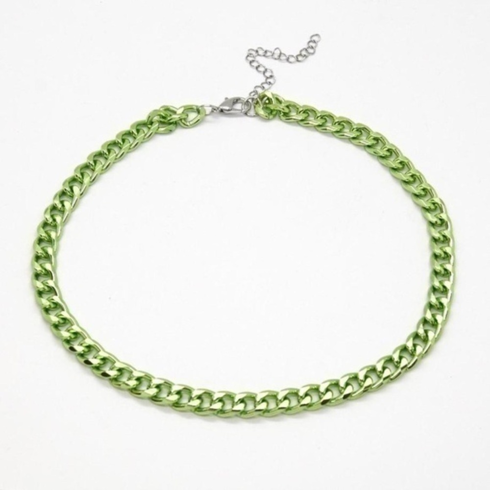 Green Chain Necklace